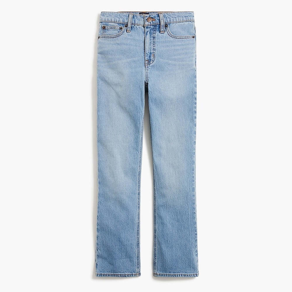J. Crew Factory Light Wash Blue Wide-Leg Jeans